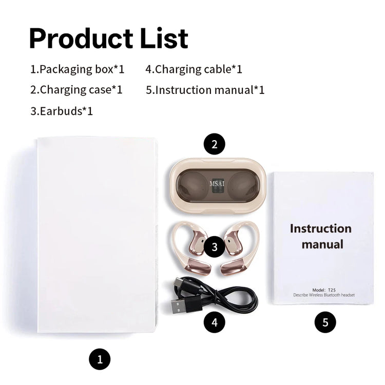 VERTRIX INNOVATIONS MSAI T23 AI Translator Earbuds – 138 Languages