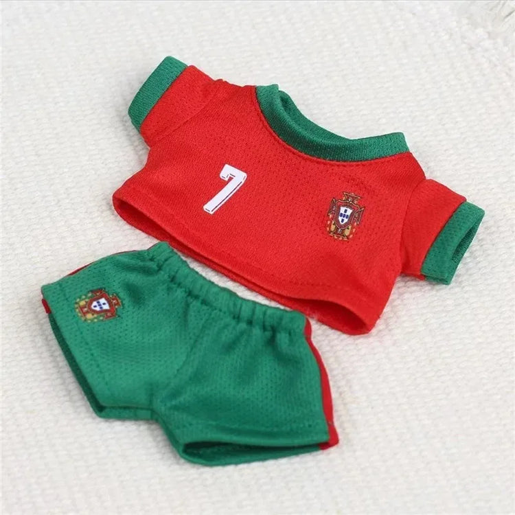 VERTRIX INNOVATIONS Labubu Sports Football Outfit Set 15–17cm Dolls