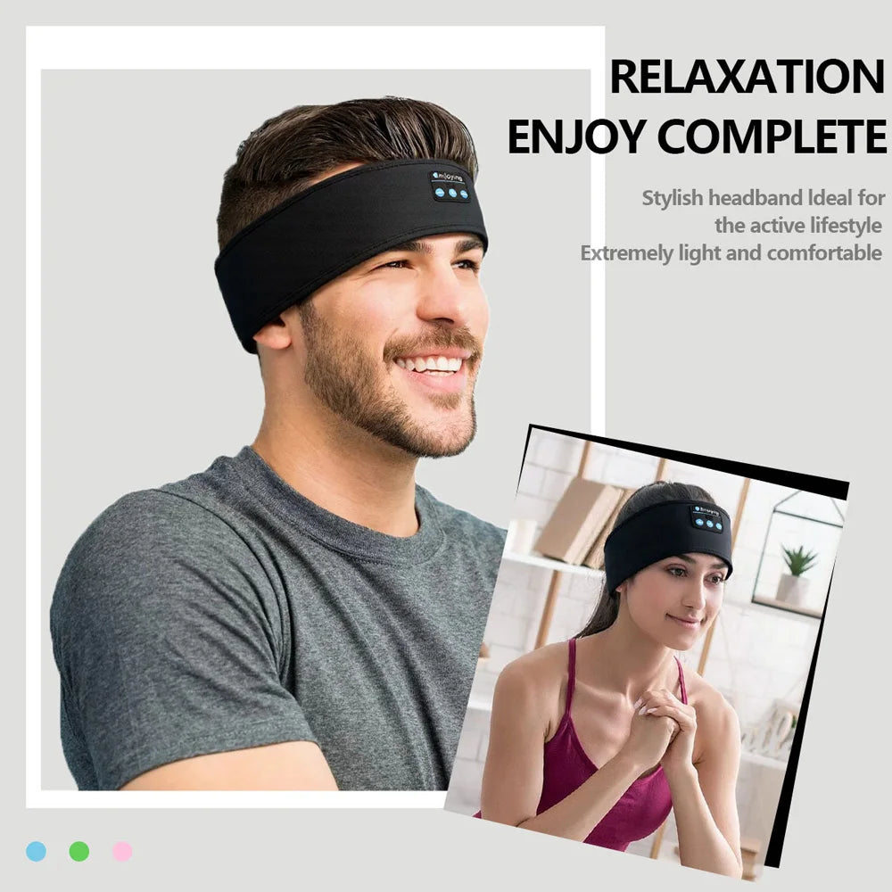 VERTRIX INNOVATIONS Wireless Bluetooth Music Eye Mask Sports Headband Anti-noise Headphones