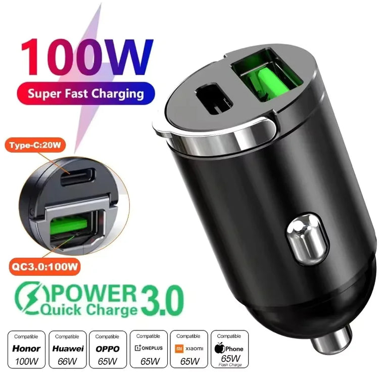 VERTRIX INNOVATIONS Charger Adapter For Xiaomi Samsung Mini Car Charger