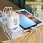 VERTRIX INNOVATIONS 3 in 1 Quick Charge 3.0 USB Charger Type C PD Fast Charging