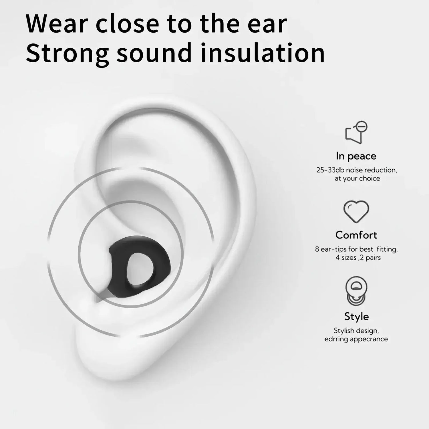 VERTRIX INNOVATIONS Quiet Ear Plugs for Noise Reduction
