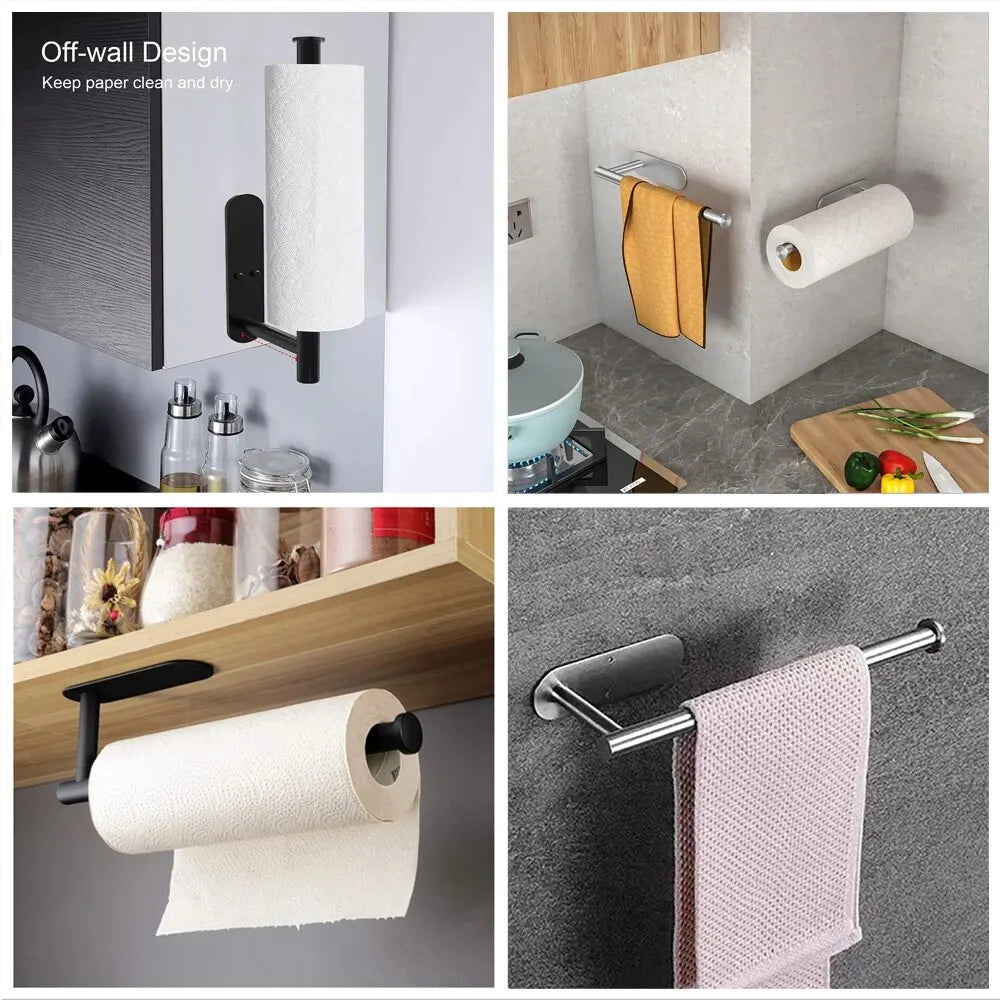 VERTRIX INNOVATIONS Adhesive Kitchen Paper Towel Holder