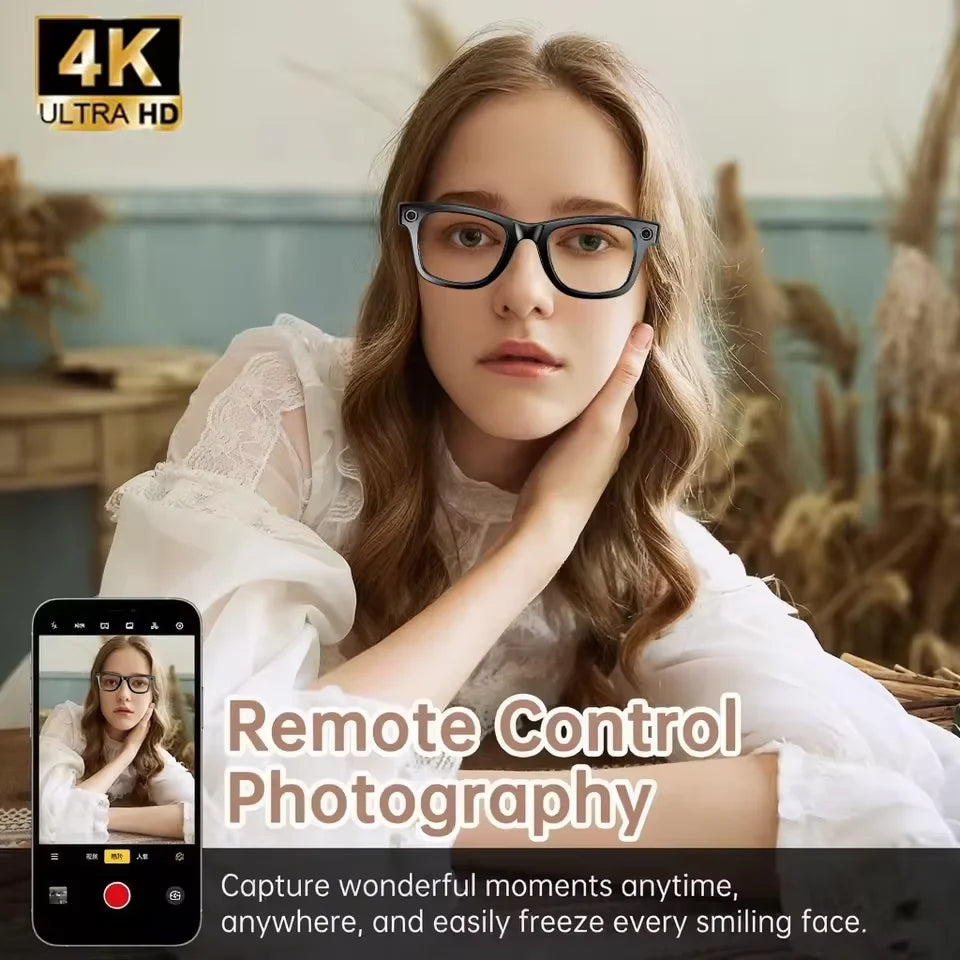 VERTRIX INNOVATIONS 8MP Camera AI Smart Glasses for Men & Women