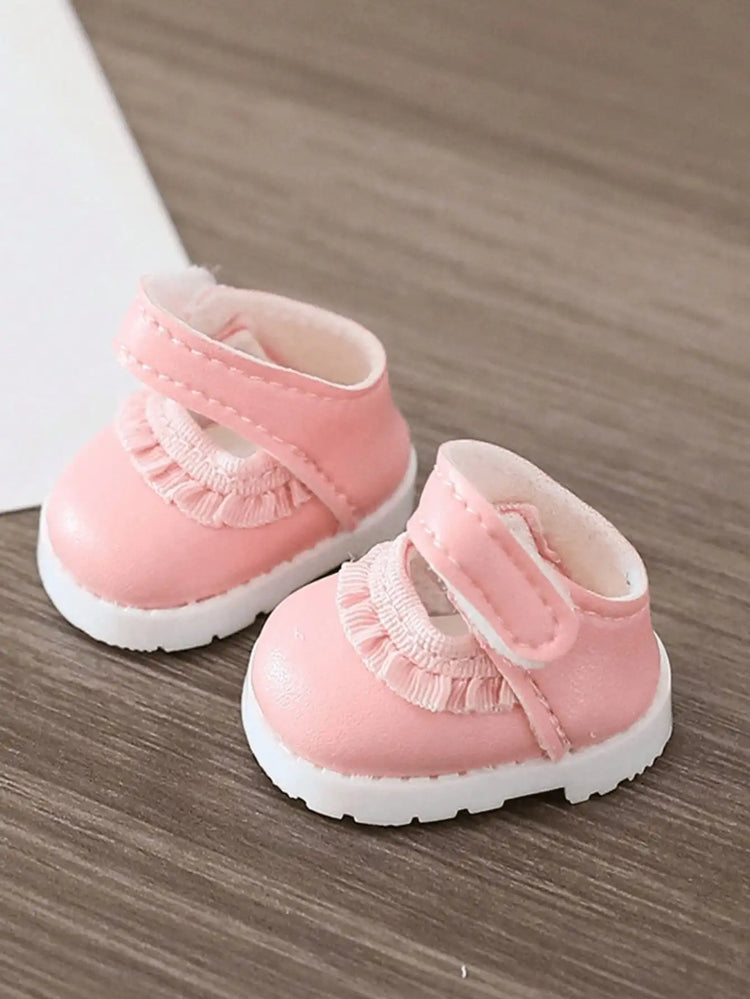 VERTRIX INNOVATIONS Labubu Morning Shoe Accessories 3.8cm Mini Leather Shoes