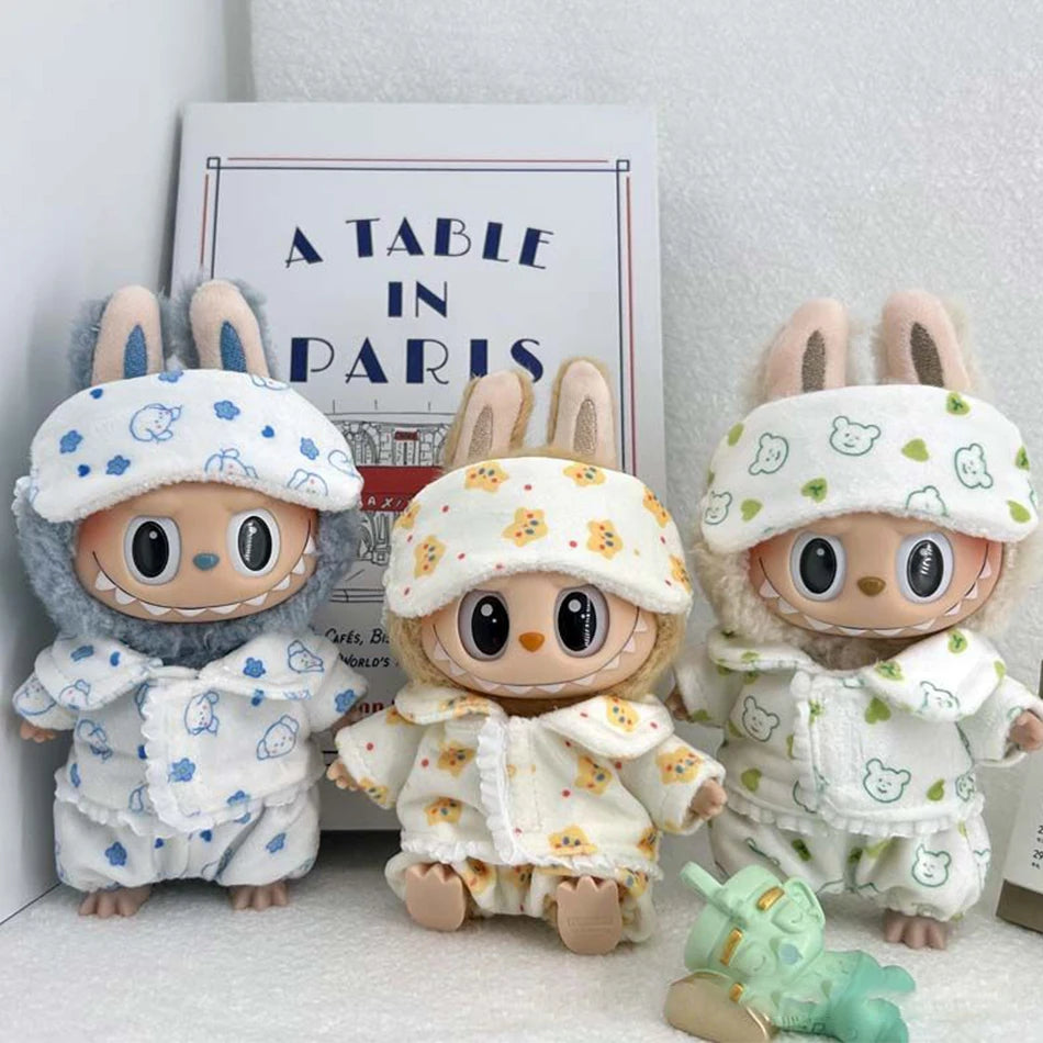 VERTRIX INNOVATIONS Labubu Mini Pajamas with Eye Mask 3-Piece Set