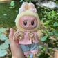 VERTRIX INNOVATIONS Labubu Chinese Style Pink Embroidered Outfit for 15–17cm Dolls