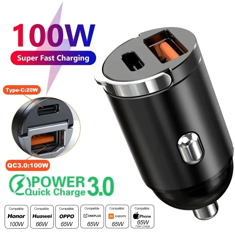 VERTRIX INNOVATIONS Charger Adapter For Xiaomi Samsung Mini Car Charger