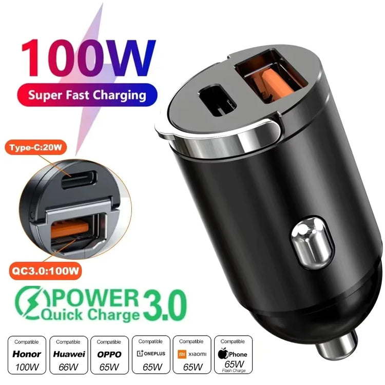 VERTRIX INNOVATIONS Charger Adapter For Xiaomi Samsung Mini Car Charger