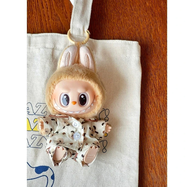 VERTRIX INNOVATIONS Labubu Silk Spotted Pajamas for 17cm Doll
