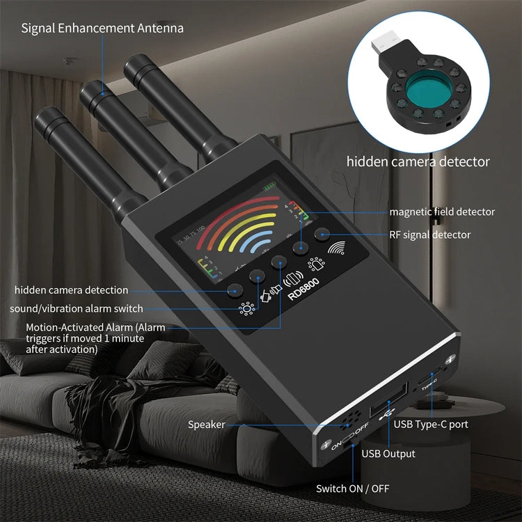 VERTRIX INNOVATIONS Hidden Camera & GPS Tracker Detector