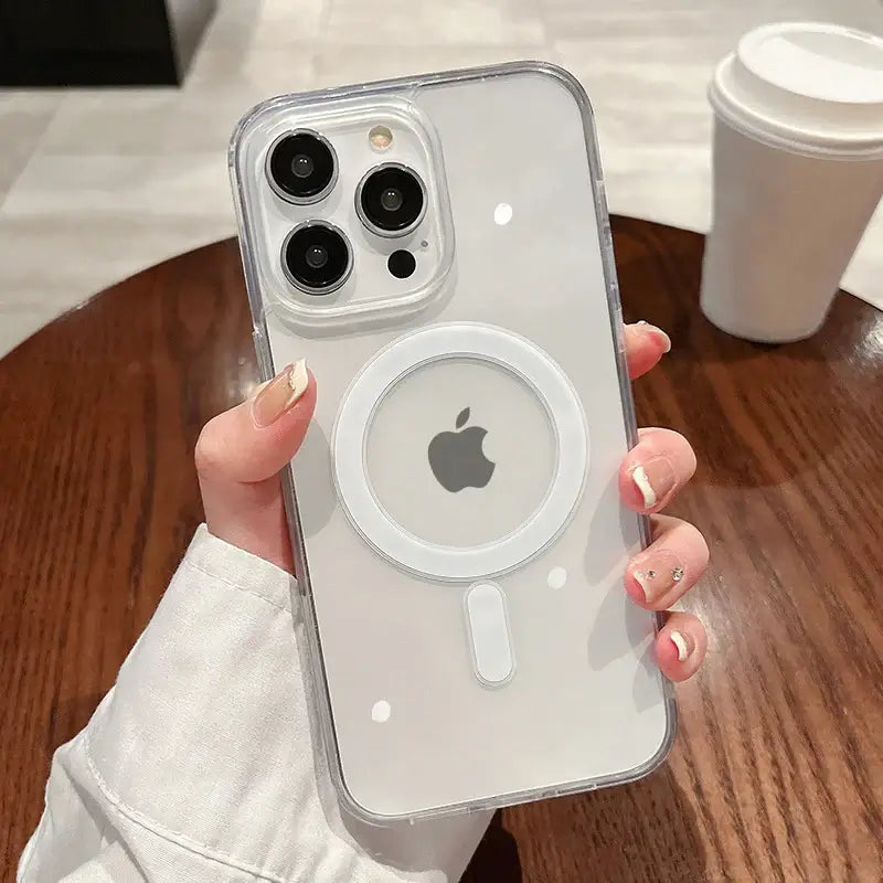 VERTRIX INNOVATIONS Magnetic Transparent Shockproof Wireless Charging Phone Case