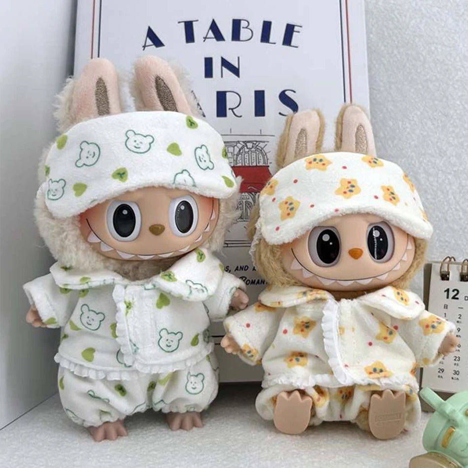 VERTRIX INNOVATIONS Labubu Mini Pajamas with Eye Mask 3-Piece Set