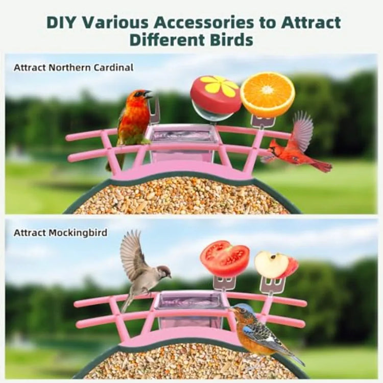 VERTRIX INNOVATIONS Smart Bird Feeder with 2K AI Camera