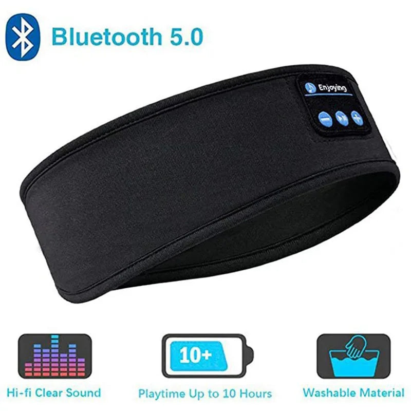 VERTRIX INNOVATIONS Wireless Bluetooth Music Eye Mask Sports Headband Anti-noise Headphones