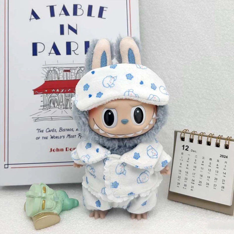 VERTRIX INNOVATIONS Labubu Mini Pajamas with Eye Mask 3-Piece Set