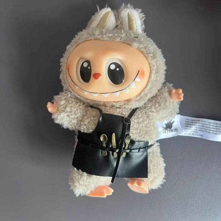 VERTRIX INNOVATIONS Mini Labubu 4.0 Pin & Pearl Necklace Accessories