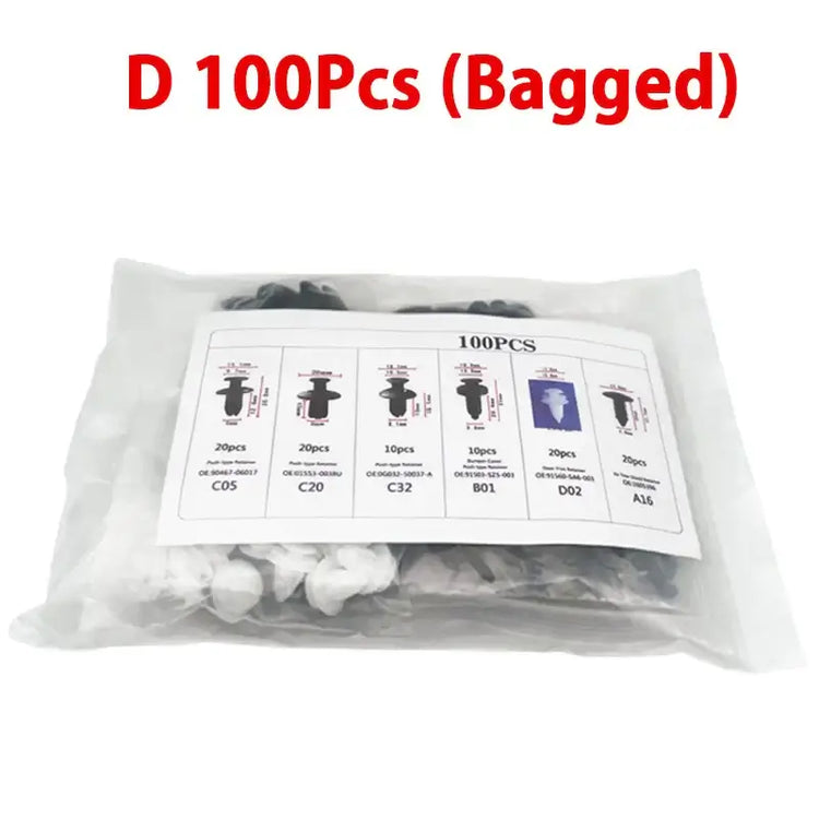 VERTRIX INNOVATIONS Mixed Auto Fastener Clips Kit for Car Panels