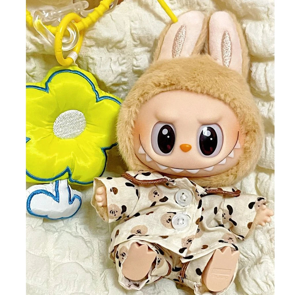 VERTRIX INNOVATIONS Labubu Silk Spotted Pajamas for 17cm Doll