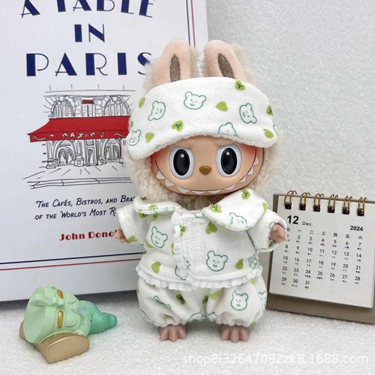 VERTRIX INNOVATIONS Labubu Mini Pajamas with Eye Mask 3-Piece Set