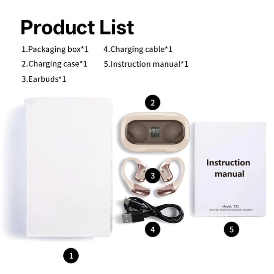 VERTRIX INNOVATIONS MSAI T23 AI Translator Earbuds – 138 Languages