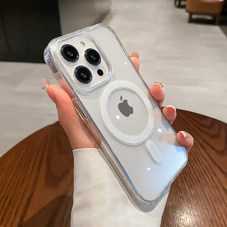 VERTRIX INNOVATIONS Magnetic Transparent Shockproof Wireless Charging Phone Case