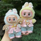 VERTRIX INNOVATIONS Labubu Chinese Style Pink Embroidered Outfit for 15–17cm Dolls