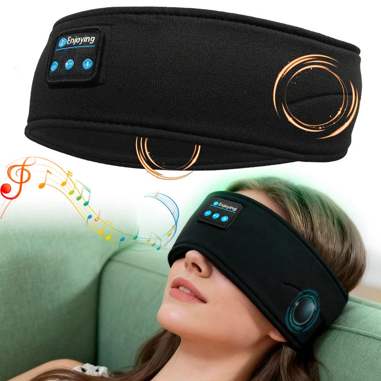 VERTRIX INNOVATIONS Wireless Bluetooth Music Eye Mask Sports Headband Anti-noise Headphones