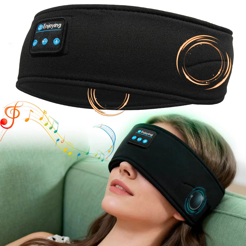 VERTRIX INNOVATIONS Wireless Bluetooth Music Eye Mask Sports Headband Anti-noise Headphones
