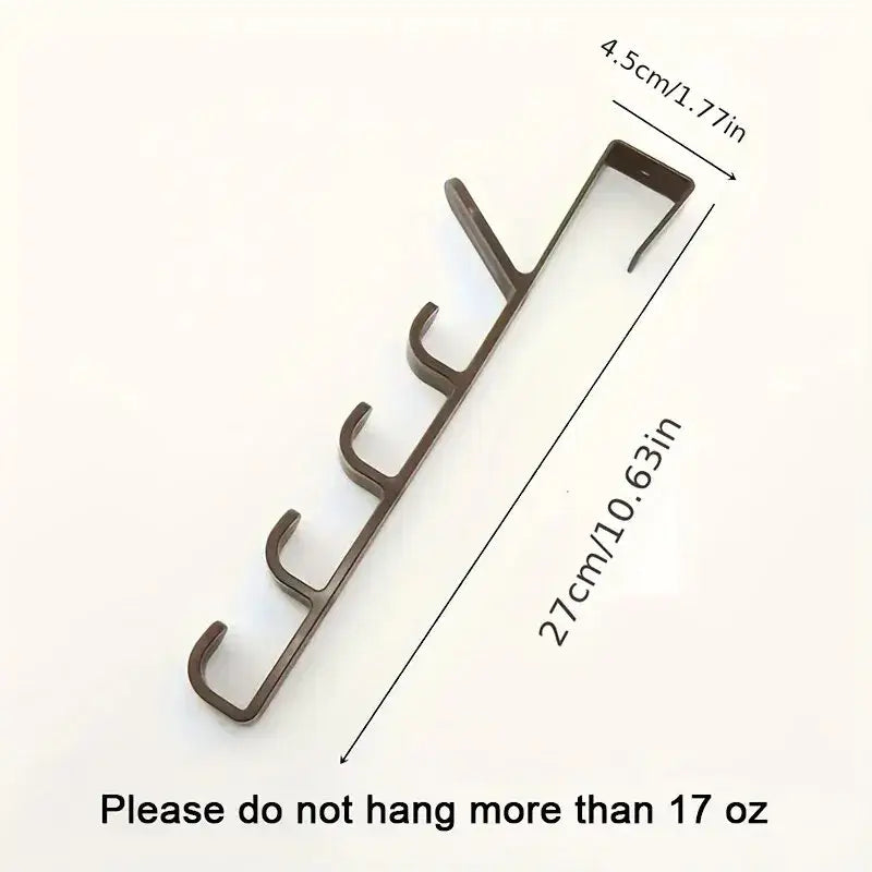 VERTRIX INNOVATIONS Over Door Clothes Hanger Storage Hook Rack