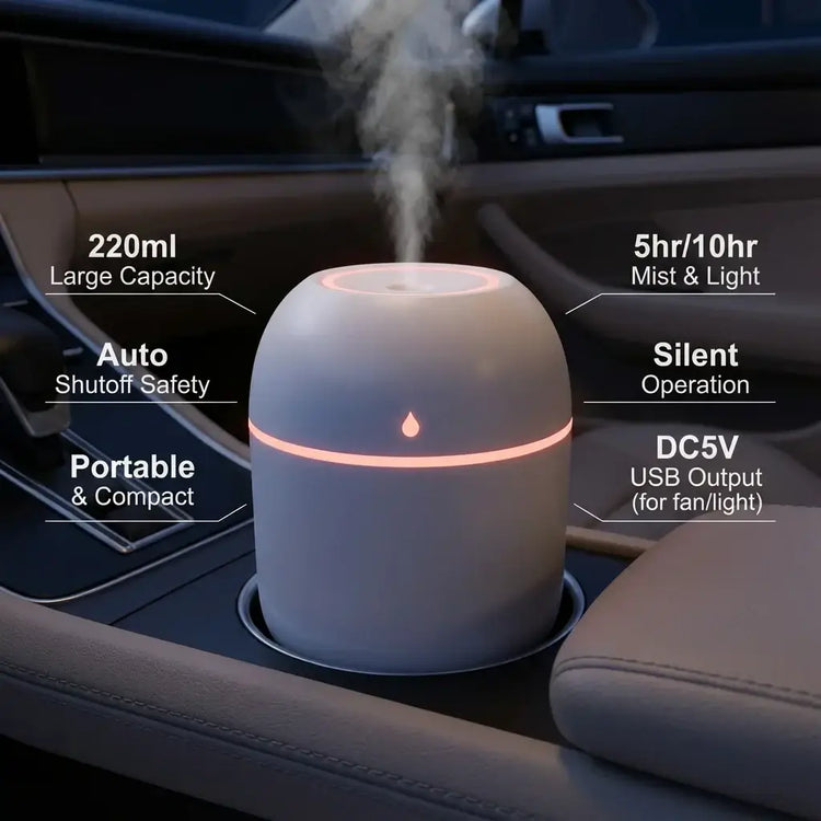 VERTRIX INNOVATIONS Portable USB Ultrasonic Mini Humidifier