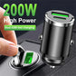 VERTRIX INNOVATIONS 200W Mini Dual Ports USB Car Charger Lighter Fast
