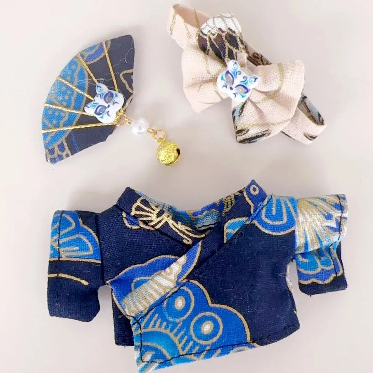 VERTRIX INNOVATIONS Labubu 4.0 Cherry Blossom Kimono Outfit for 10cm Dolls