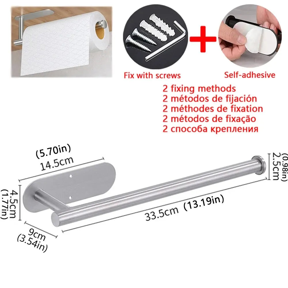 VERTRIX INNOVATIONS Adhesive Kitchen Paper Towel Holder