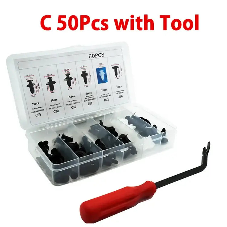 VERTRIX INNOVATIONS Mixed Auto Fastener Clips Kit for Car Panels