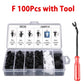 VERTRIX INNOVATIONS Mixed Auto Fastener Clips Kit for Car Panels