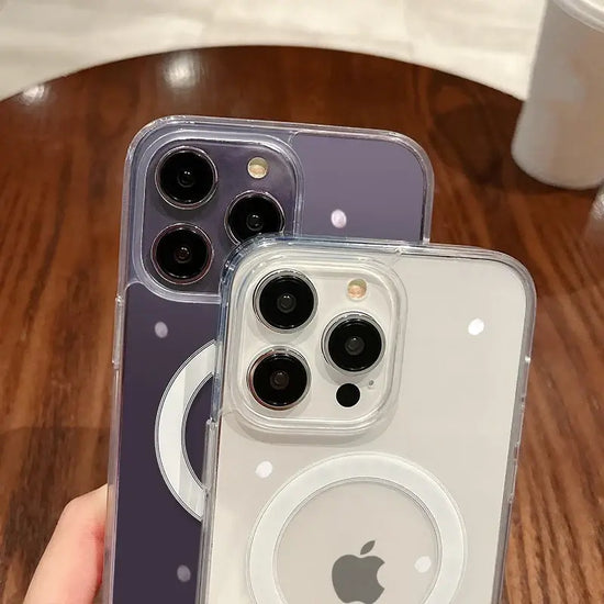 VERTRIX INNOVATIONS Magnetic Transparent Shockproof Wireless Charging Phone Case