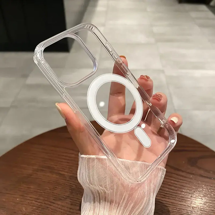 VERTRIX INNOVATIONS Magnetic Transparent Shockproof Wireless Charging Phone Case