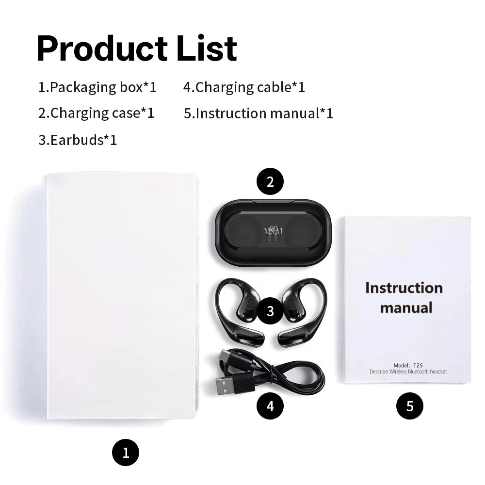 VERTRIX INNOVATIONS MSAI T23 AI Translator Earbuds – 138 Languages