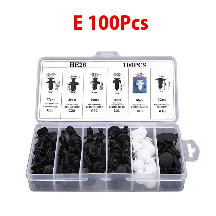 VERTRIX INNOVATIONS Mixed Auto Fastener Clips Kit for Car Panels