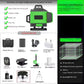 8/12/16 Lines Laser Level 3° Selfleveling Function Leveling Tool Omnidirectional Ground Wall Sticker Line with 1.2M Tripod Stand