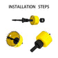 11pcs/set Hole Saw Cutting Set Kit Tools 19-64mm Wood Metal Alloys Circular Round with Case