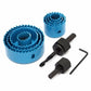 11pcs/set Hole Saw Cutting Set Kit Tools 19-64mm Wood Metal Alloys Circular Round with Case