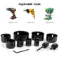 11pcs/set Hole Saw Cutting Set Kit Tools 19-64mm Wood Metal Alloys Circular Round with Case