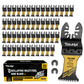 TOLESA 3/50Pcs Arc Edge Oscillating Saw Blades Set Japanese Tooth Oscillating Multitool Blades for Wood Plastic Clean Cut