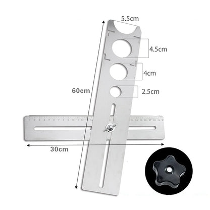 Adjustable Tile Locator To Wall Marking Position Ruler Ceramic Hole Cutter Tile Drill Marble Opener Construction Tools 2023 New