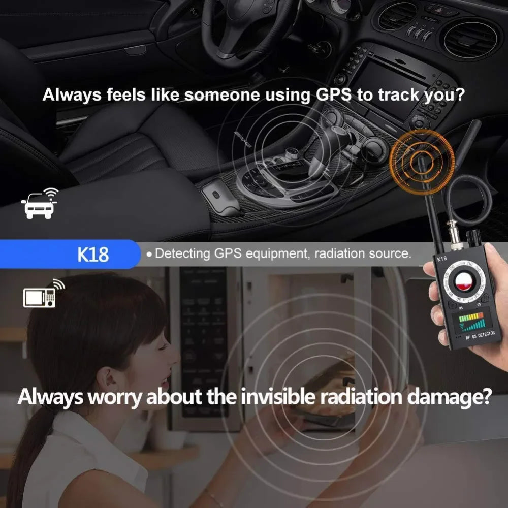VERTRIX INNOVATIONS K68 Wireless Detector for Hidden Cameras & GPS Devices