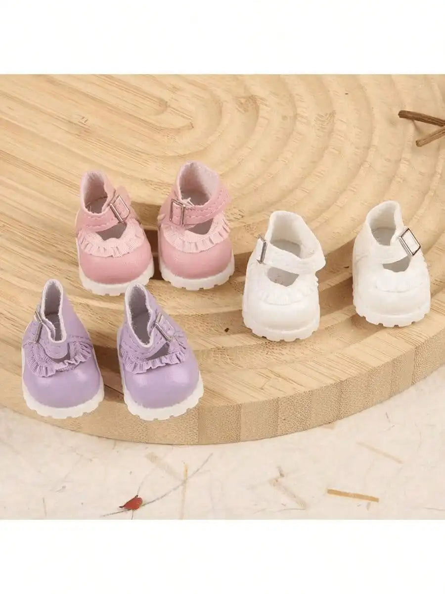 VERTRIX INNOVATIONS Labubu Morning Shoe Accessories 3.8cm Mini Leather Shoes