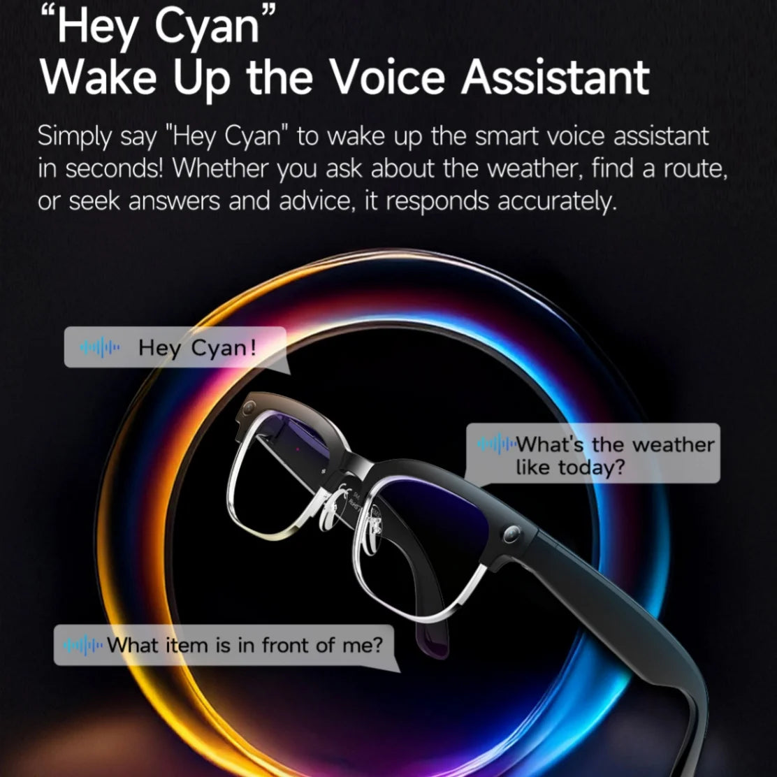 VERTRIX INNOVATIONS 2026 8K HD AI Smart Glasses with Voice Assistant