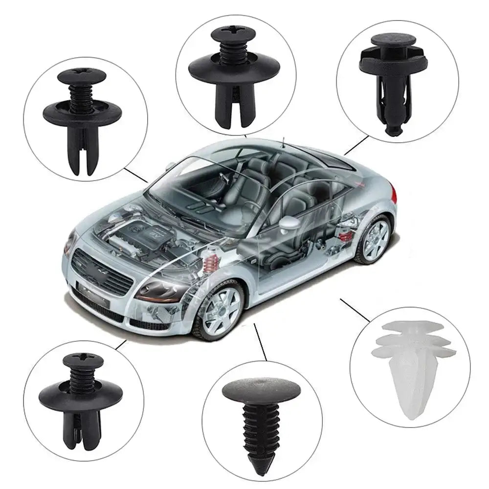 VERTRIX INNOVATIONS Mixed Auto Fastener Clips Kit for Car Panels